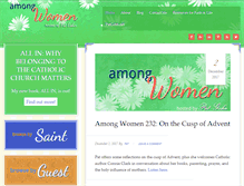 Tablet Screenshot of amongwomenpodcast.com